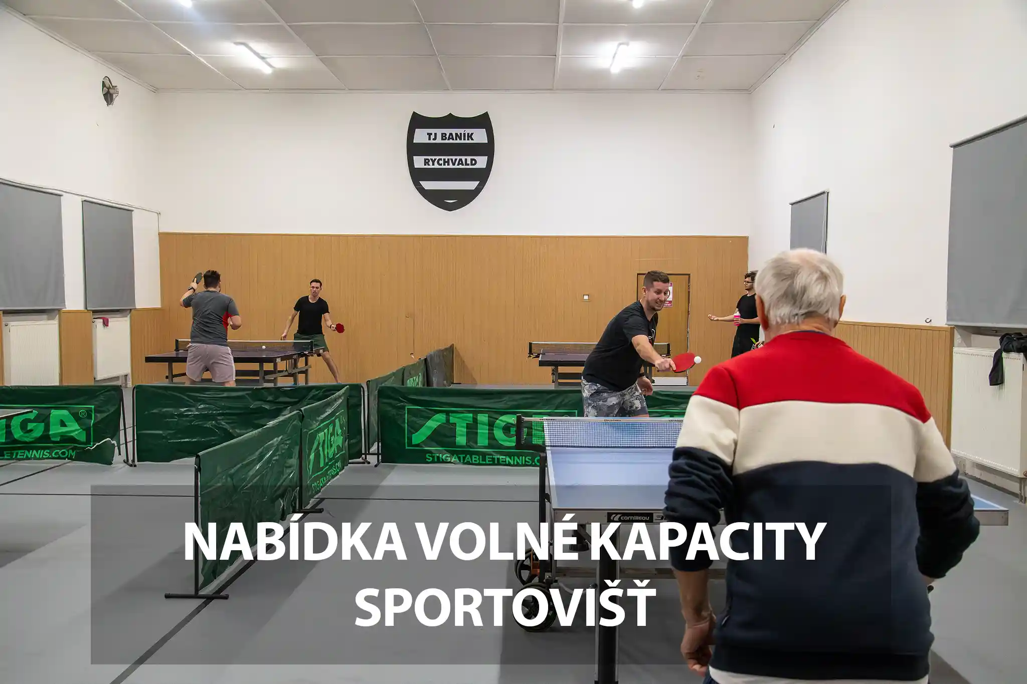 Volné kapacity sportovišť TJ Baník Rychvald nyní k dispozici i pro veřejnost!